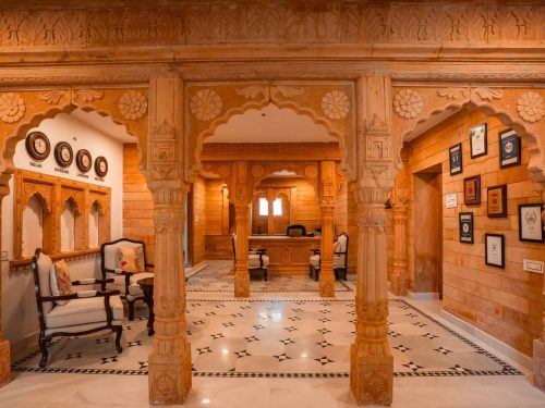 hotel helsinki house reception area