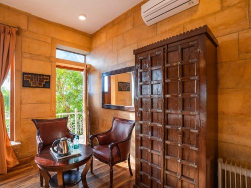 seating area in hotel room